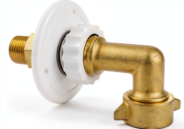 WOGOON Brass RV Water Inlet with 90 Degree Elbow-0
