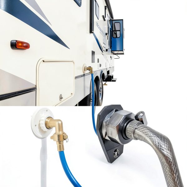 WOGOON Brass RV Water Inlet with 90 Degree Elbow-1
