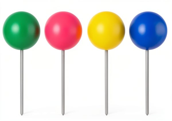 7.9 inch Donald Trump Voodoo Doll Pin Holder -0.24 inch Round Head with Stainless Point, Box of 180, Assorted Colors-2