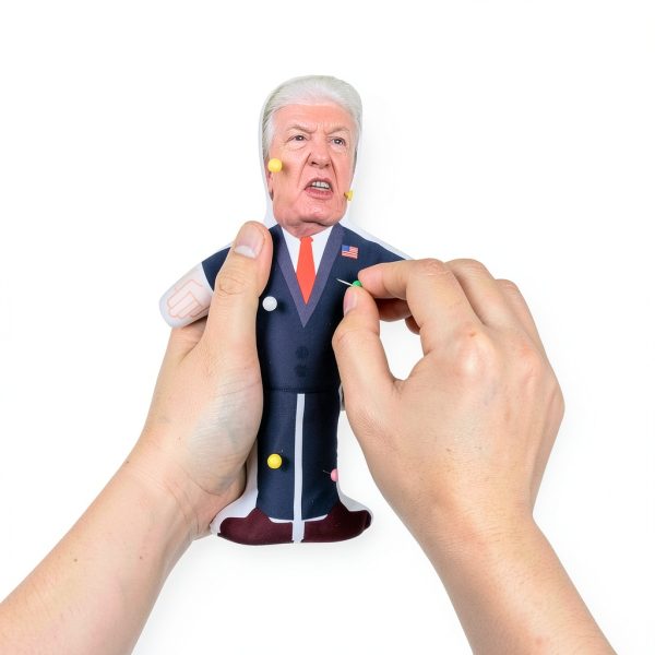 7.9 inch Donald Trump Voodoo Doll Pin Holder -0.24 inch Round Head with Stainless Point, Box of 180, Assorted Colors-3