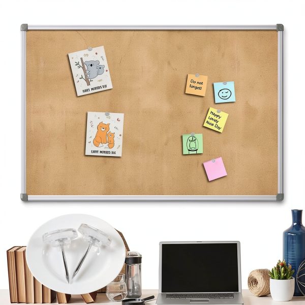 100 Pcs Clear Push Pins Tacks, Thumb Tacks, Reusable Flat Head Thumbtacks for Bulletin Board, Wall Displays and Hanging, Maps, Posters-6