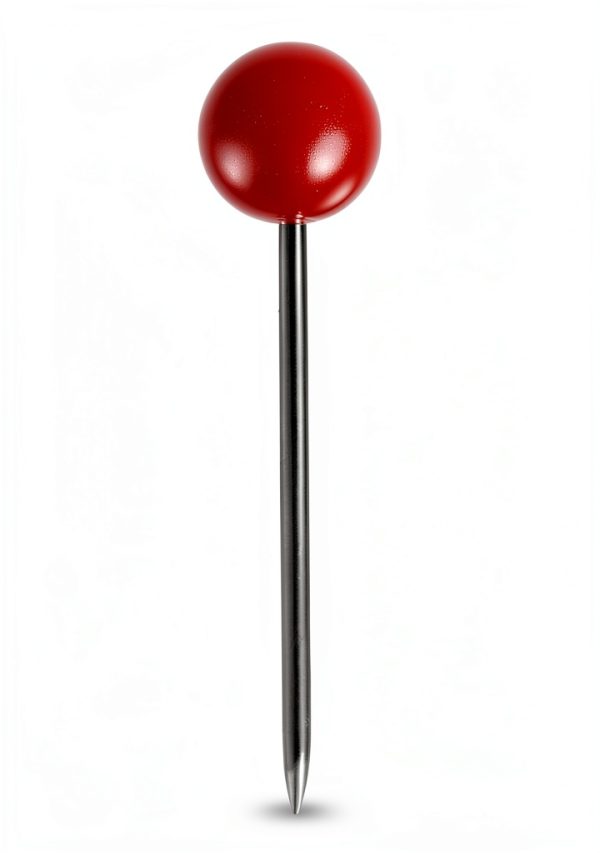 Map Tacks Push Pins Small 1/8 Inch Red Outus 300 Pack-1