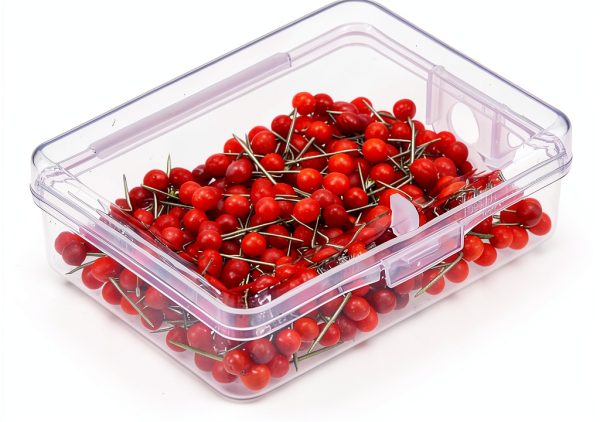 Map Tacks Push Pins Small 1/8 Inch Red Outus 300 Pack-3