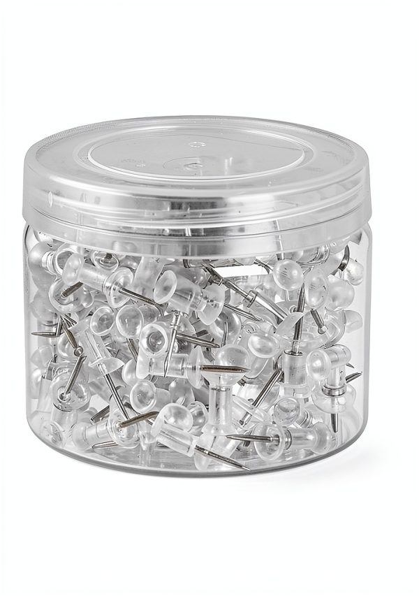 Amazon Basics Push Pins Plastic Head 200-Pack for Bulletin Boards-3