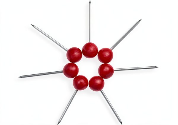 Map Tacks Push Pins Small 1/8 Inch Red Outus 300 Pack-2
