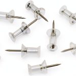 Amazon Basics Push Pins Plastic Head 200-Pack for Bulletin Boards-0