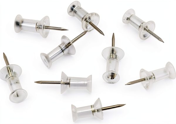 Amazon Basics Push Pins Plastic Head 200-Pack for Bulletin Boards-0